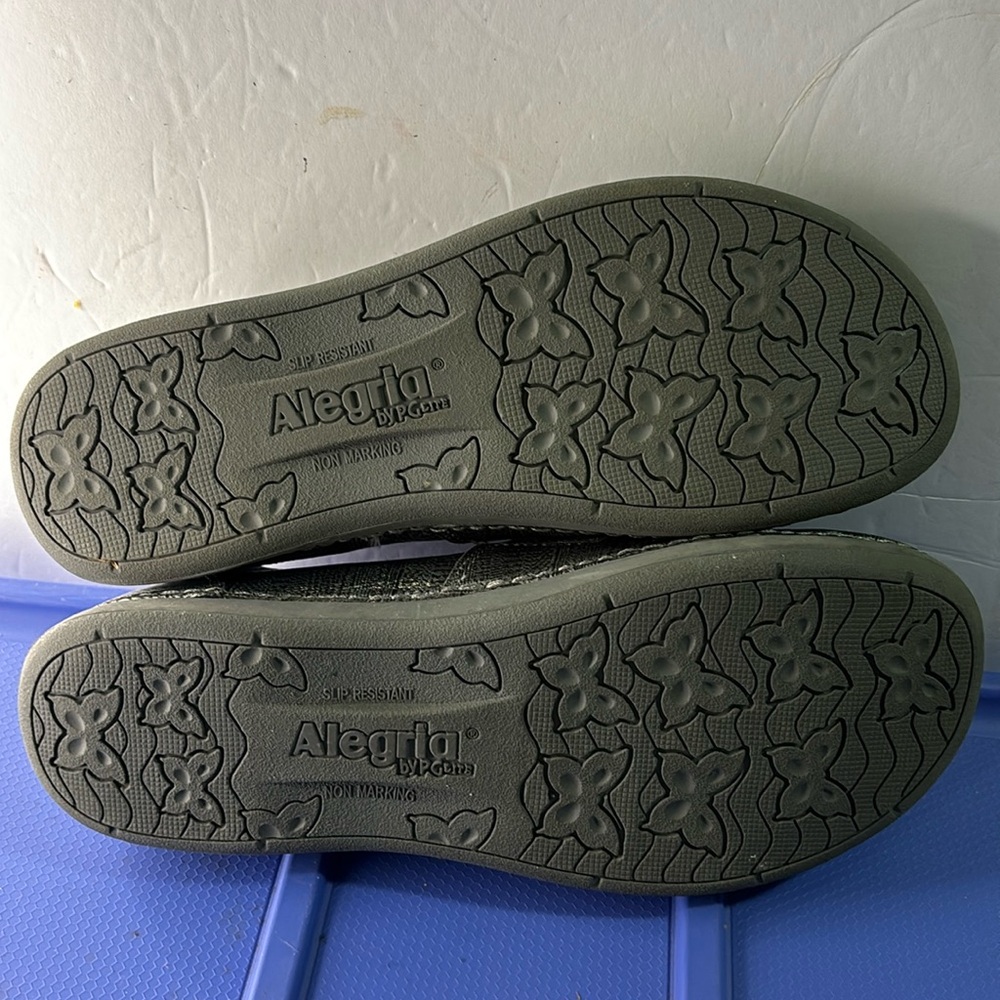 Alegria Glee Chainmail Women's Sz 38 Us: 8 Casual Mary Jane Flat Gle-713 Silver View 4